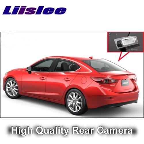LiisLee Car Reversing image Camera For Mazda 3 M3 Axela BM 4D Sedan 2013~2018 Night Vision HD WaterProof Rear View back up CAM