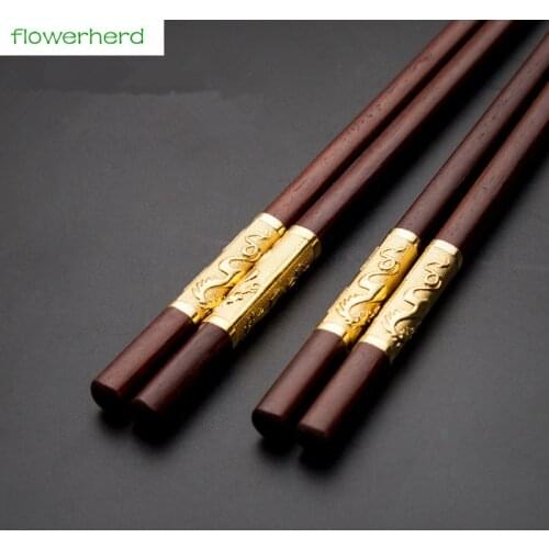 Chinese Chop Sticks Reusable Sushi Food Stick red sandalwood wood chopsticks tableware gift wedding gift chopsticks