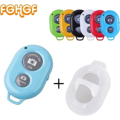 FGHGF Bluetooth Phone Self Timer Shutter Button for iPhone 7 selfie stick Shutter Release Wireless Remote Control for Huawei