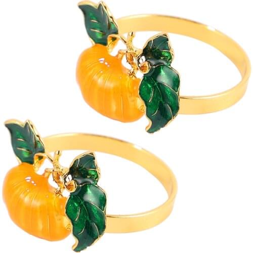 2pcs Rings Creative Durable Practical Decorate Metal Napkin Ring for Banquet Party Dinner For Wedding Birthday Party