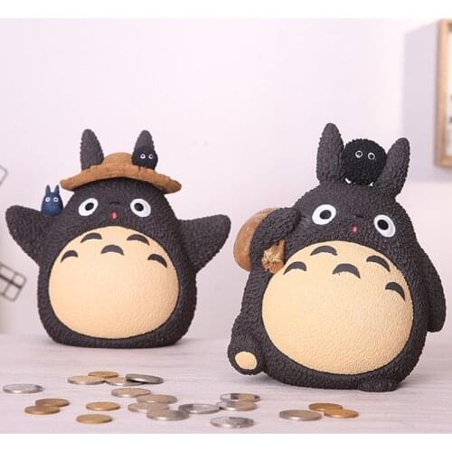 Cute Totoro Money Box Storage Japanese Style Piggy Bank Home Decor Vinyl Craft Coin Bank My Neighbor Totoro Decoration Kid Gifts
