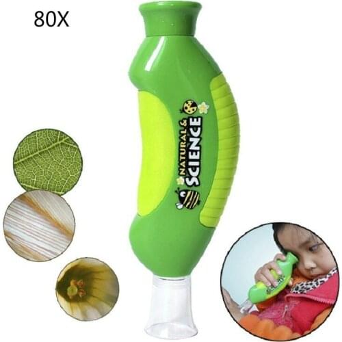 Mini Handheld Microscope Children Portable Microscope Scientific Education Insect Observation Exploration Toy Gift for Kid