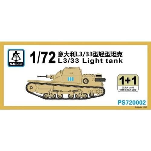 S-Model PS720002 1/72 Italian L3/33 Light Tank - Scale Model Kit