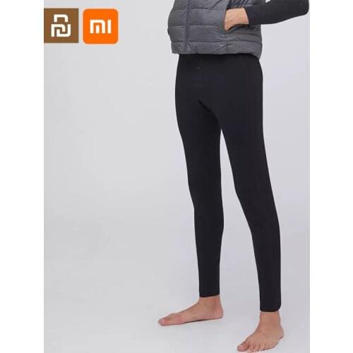 Xiaomi youpin mens double-layer warm pants, warm, breathable and comfortable stretch long johns winter leggings