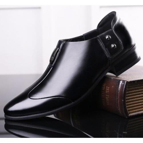 Leather Business Mens Dress Shoes Retro Patent Leather Oxford Shoes Men Dress Shoes Loafers Drop Shipping