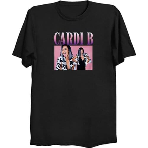 Cardi B Hip Hop Rap 2020 New T Shirt Gothic Printed Black T-shirt Men Funny Clothing Harajuku Tee Shirt Casual Unisex 3d T Shirt