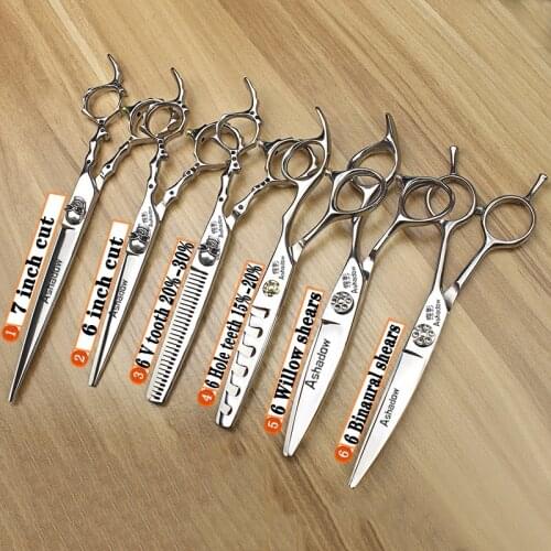 New Professional hairdressing scissors 6 inch precision scissors Barber Shop haircuts Chunker scissors hair scissors Custom logo