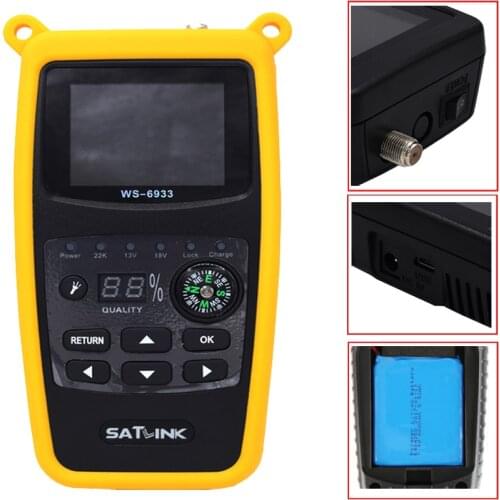 Original Satlink WS-6933 Digital Satellite DVB-S2 Satellite Finder Sat Meter DVB S2 Satfinder FTA C&KU WS 6933 WS6933 Sat Meter
