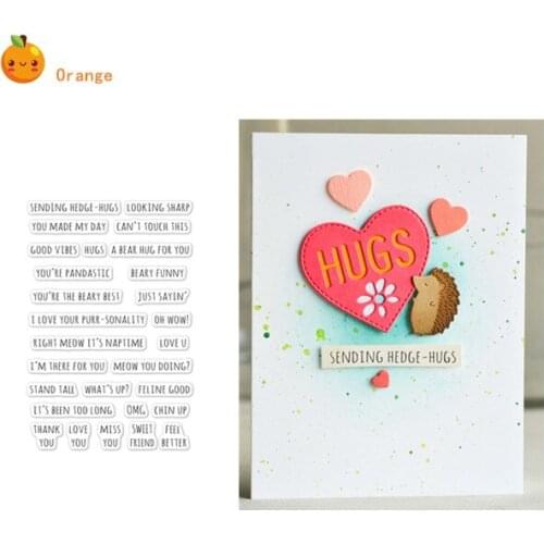 Letter Transparent Clear Stamps for DIY Scrapbooking/Card Making/Kids Christmas Fun Decoration Supplies