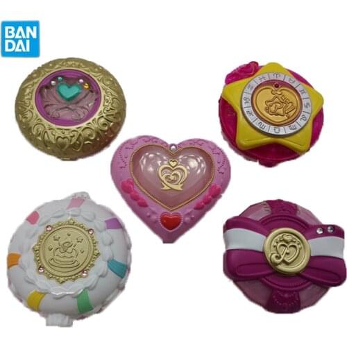 Bandai Sailor Moon Gashapon Makeup Mirror Box Anime Figure Transfiguration Jewelry Box Kids Toy Collection Model Gifts For Girls