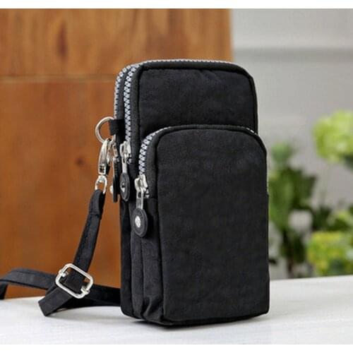New Sports Wallet Phone Bag for Mobile Shoulder Bag Pouch Case Belt Handbag Purse Coin Wallet Retro Key Holder Small Money Bag