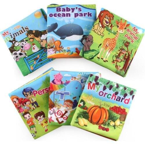 Cloth Baby Book Intelligence Development Educational Toy Soft Cloth Learning Cognize Books Reading Books kid Quiet Book 40%off