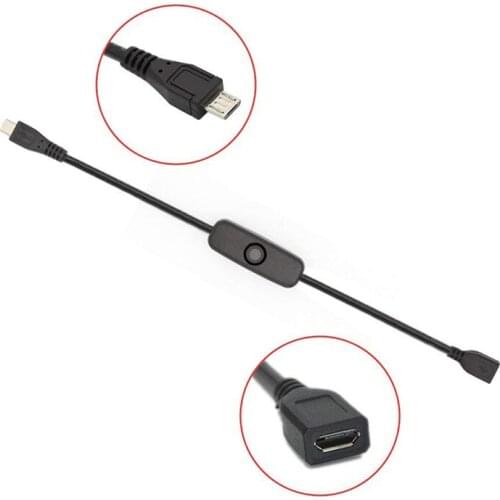 For Raspberry Pi Power USB Cable with ON/OFF Switch Power Control Toggle for Pi 3 Model B+/ B/2/Zero/w