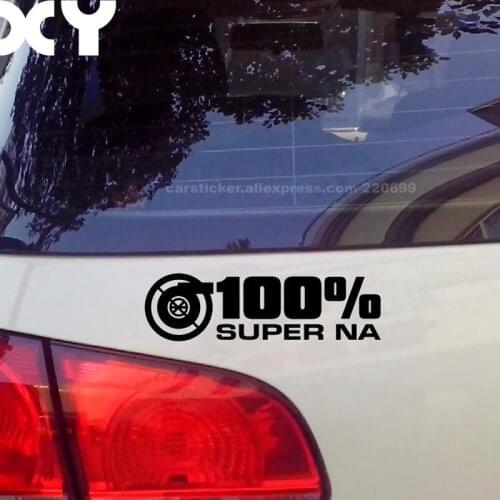 Super NA Waterproof Car Stickers And Vinyl Decals Sticker Decal Motorcycle Skateboard Funny Vinyl Stickers
