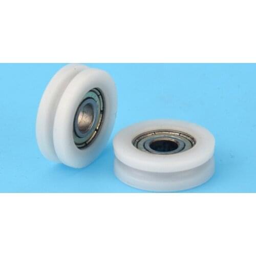 1/2/5/10PCS U plastic Embedded 696 Groove Ball Bearings 6*22*7mm Guide Pulley Width 2.5mm