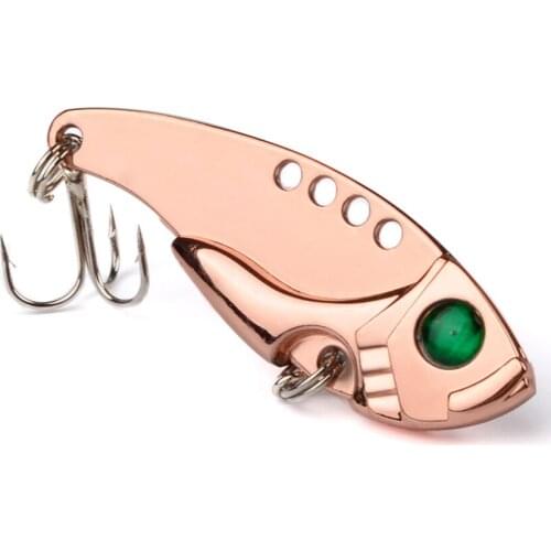 11g Spoon Metal Bait Fishing Lure bait 3D eyes