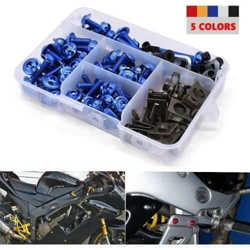 175PCS Motorcycle Fairing Bolts Screw Aluminum Bodywork Screws Nut Kit For BMW K1200R K1200S k 1200 r K1200 S K1300S/R/GT