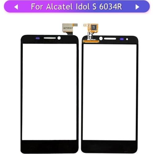 20PCS For Alcatel OneTouch Idol S 6034 6034M 6034Y 6034R OT6034 Touch Screen Touch Panel Glass Sensor Digitizer Replacement