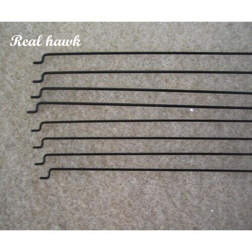 20pcs Z type D1.0/1.2/1.5mm push rod steel wire push pull rod pushrod for rc aircraft airplane pull push connecting rod