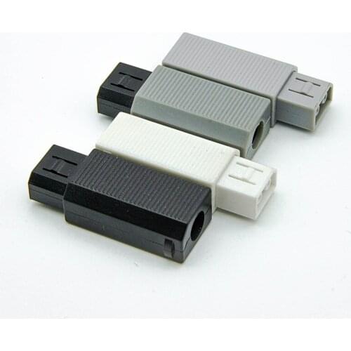 200pcs High quality for wii 2 pin plug male jack connector ac adapter power supply plug repair replacement part