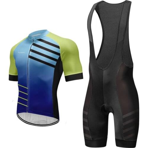 2020 Hot Sale Short Sleeve Cycling Jerseys Bib Sets Breathable Bike Clothing Gel Pad MTB Ropa Ciclismo Bicycle Clothes