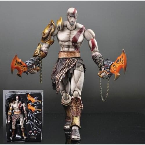 23cm NECA God of War Demigod Kratos Ghost of Sparta Play Arts Face-lifting PVC Action Figure Collectible Model Toy