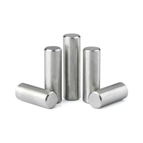50pcs M1.5 stainless steel cylindrical pins double head chamfer solid pin fixed dowels positioning dowel GB119 5mm-16mm long