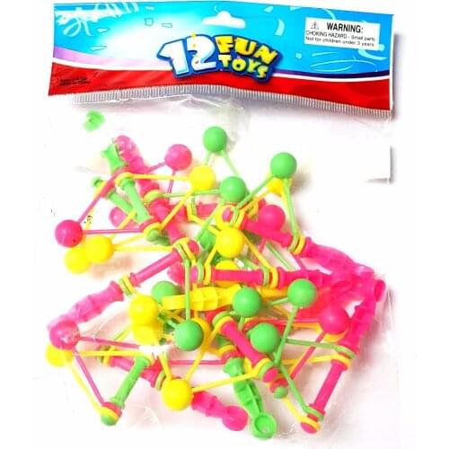 6pc E147 7cm ball clicker Boys Girls Kids Cake Decoration Birthday Party Favors Pinata Bag Filler Loot Gag Game Gift Toys Prize