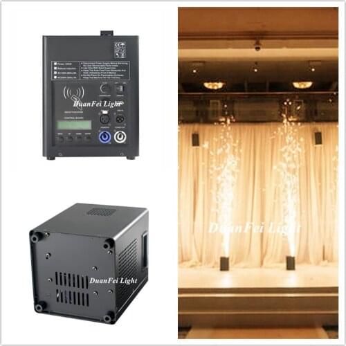 8pcs +20bags Powder) 500W Cold Spark Firework Machine DMX And Remote Control Fountain Fireworks For Wedding