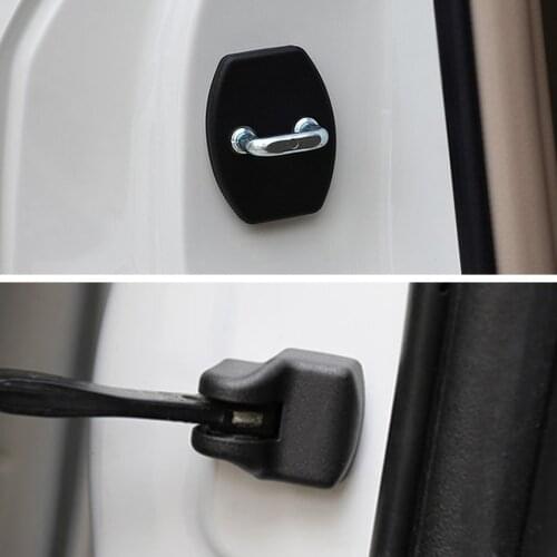 8pcs/set Accessories For Toyota RAV4 Highlander Kluger Land Cruiser Prado FJ Cruiser Sequoia Tundra Wish Door Lock Cover Stopper