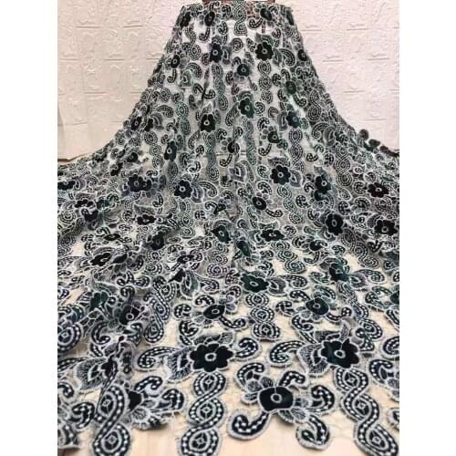 African Lace Fabric 2021 High Quality Lace Nigerian Tulle Lace Fabric Bride French Mesh Lace Fabric FJ36001