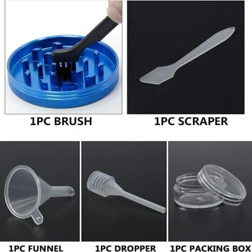 Smoke grinder Accessories Brush Funnel Dropper Shovel Perfect Matching Tobacco grinder Pipe Cleaner Accessories