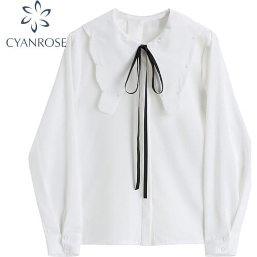 Chiffon Solid Blouses And Shirts For Ladies Office Lady Elegant Korean Blusas Tops Female Long Sleeve Irregular Collar Cardigan