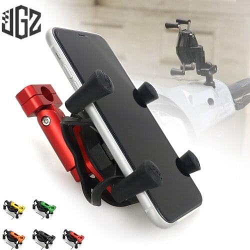 Motorcycle CNC Rearview Mirror Stand Bracket Mount GPS Navigation Phone Holder For Vespa GTS 250 300 Sprint Primavera 150 GTV LX