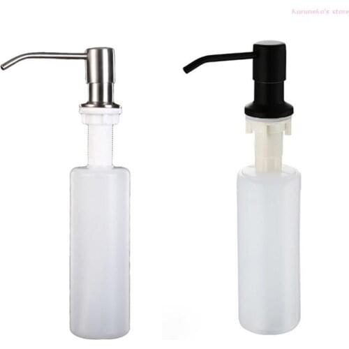 Neko 10.14 OZ Kitchen Sink Soap Dispenser Accessories Dishwashing Basin Pool Stainless Steel Detergent Detergent Bottle