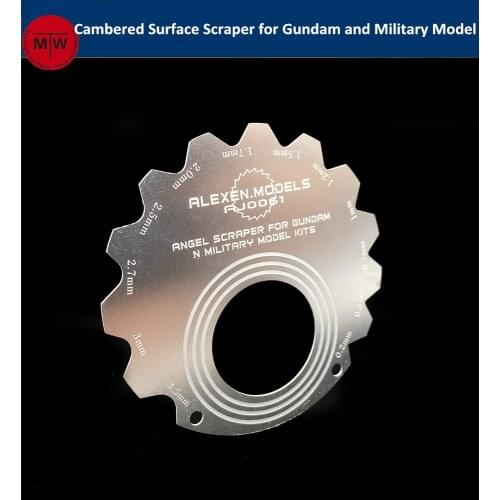 Cambered Surface Scraper Edge Repair Tools for Gundam and Armor Military Model Hobby Craft Kits