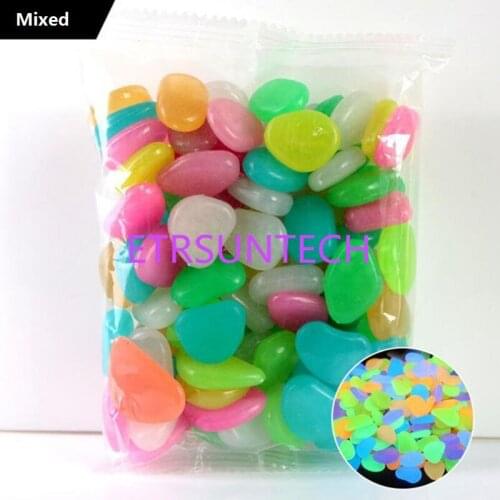 5000pcs Luminous Stones Glow in Dark Garden Ornament Road Outdoor Fish Tank Decoration Pebble Rocks Aquarium