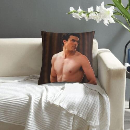 Damon Salvatore pillowcase printed cushion cover sofa waist pillow pillow cover