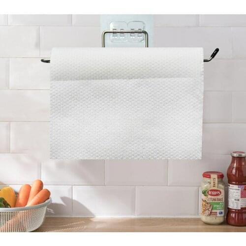 6Rolls Disposable Kitchen Wood Pulp Nonwoven Fabric Cleaning Cloth Household No-oil SuperAbsorbent Dishwashing Scouring Cloth