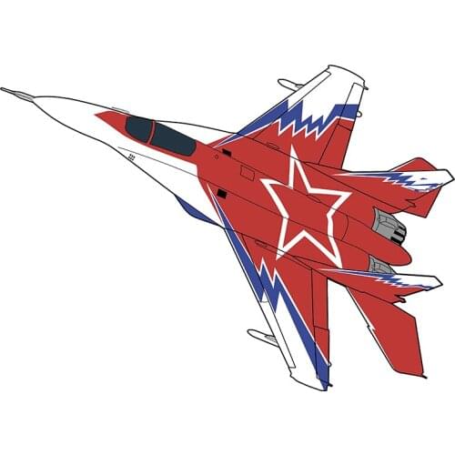 Small Town Russian jet fighter vinyl creativity stickers for Passat B6, Lada, car decoration
