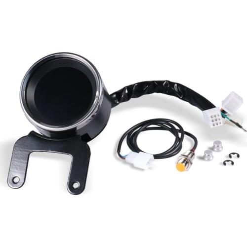 Universal 12V Motorcycle LCD Digital Odometer Speedometer Tachometer Fuel Gauge Cafe Racer For Harley Honda Yamaha Suzuki BMW