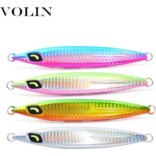 VOLIN NEW Ocean Fishing Metal Lure 130g 150g Slow Jig Fishing Sea Lure Artificial Fishing Wobbler Bait