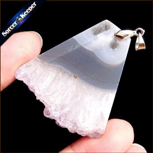 Womens Collares Gem Natural Amethysts Stone Pendant Necklace Quartz Purple Crystal Jewelry Loves Gift For Girlfriend PS898