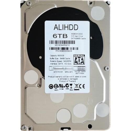 6TB 3.5inch SATA 6.0Gb/s IntelliPower 64MB Cache Hard Drive Warranty 1-year