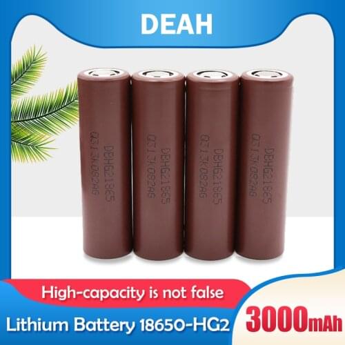 1-10PCS Original HG2 18650 3000mAh Rechargeable Lithium Battery 3.7V 20A Discharge Max 35A For Electric Car Tool Flashlight