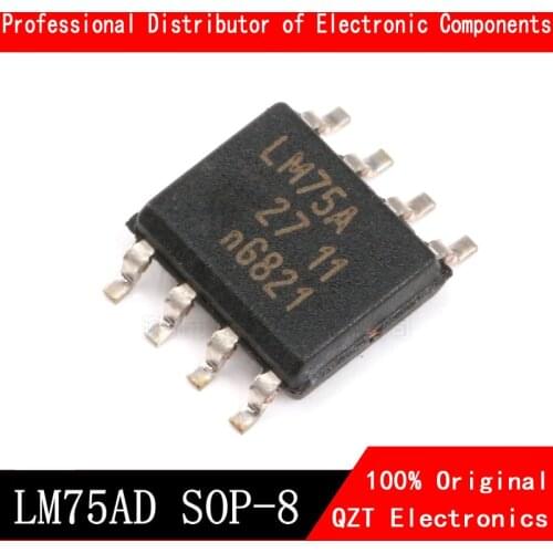10pcs/lot LM75AD SOP8 LM75 SOP LM75A SOP8 SMD SOP-8 new original In Stock