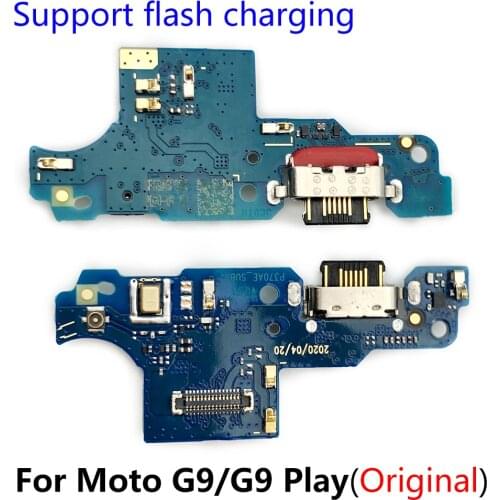 100% Original Battery Charging Connector For Moto G9 Power Play USB Dock Connector Charging Port Microphone Flex Cable