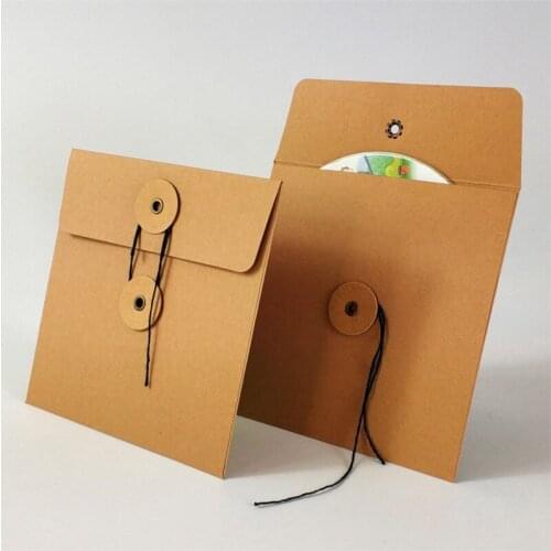 2018 Wedding Cards Free Shipping 50pcs 13x13cm Disc Cd Sleeve Cover Packaging Envelopes Pack Boxes 250gsm Kraft Dvd Paper Bag
