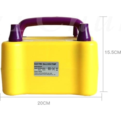 B201 B302P B362 800W wedding decoration electric balloon inflator double hole pump round latex balloon
