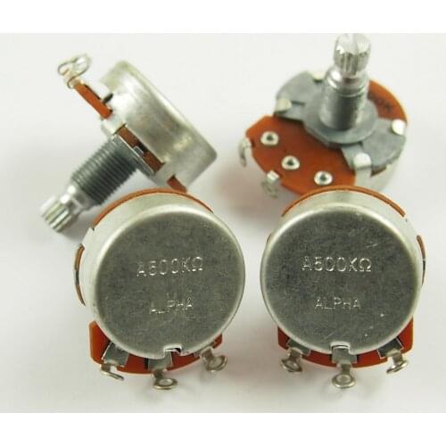 Alpha A500K B500K Big Potentiometer For Electric Guitar Bass volume controls tone controls 500K POT